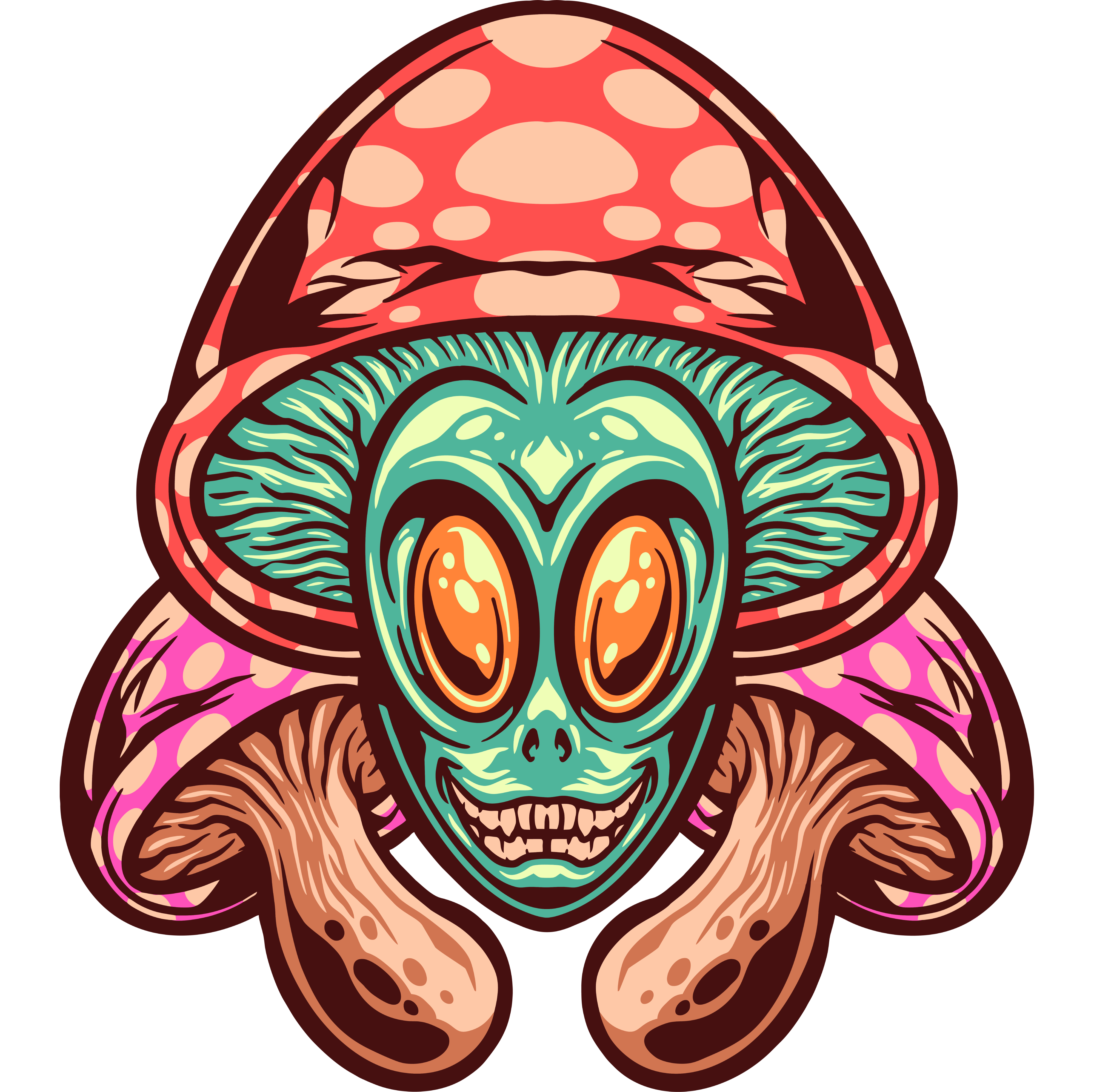 Alien Mushroom T-shirt