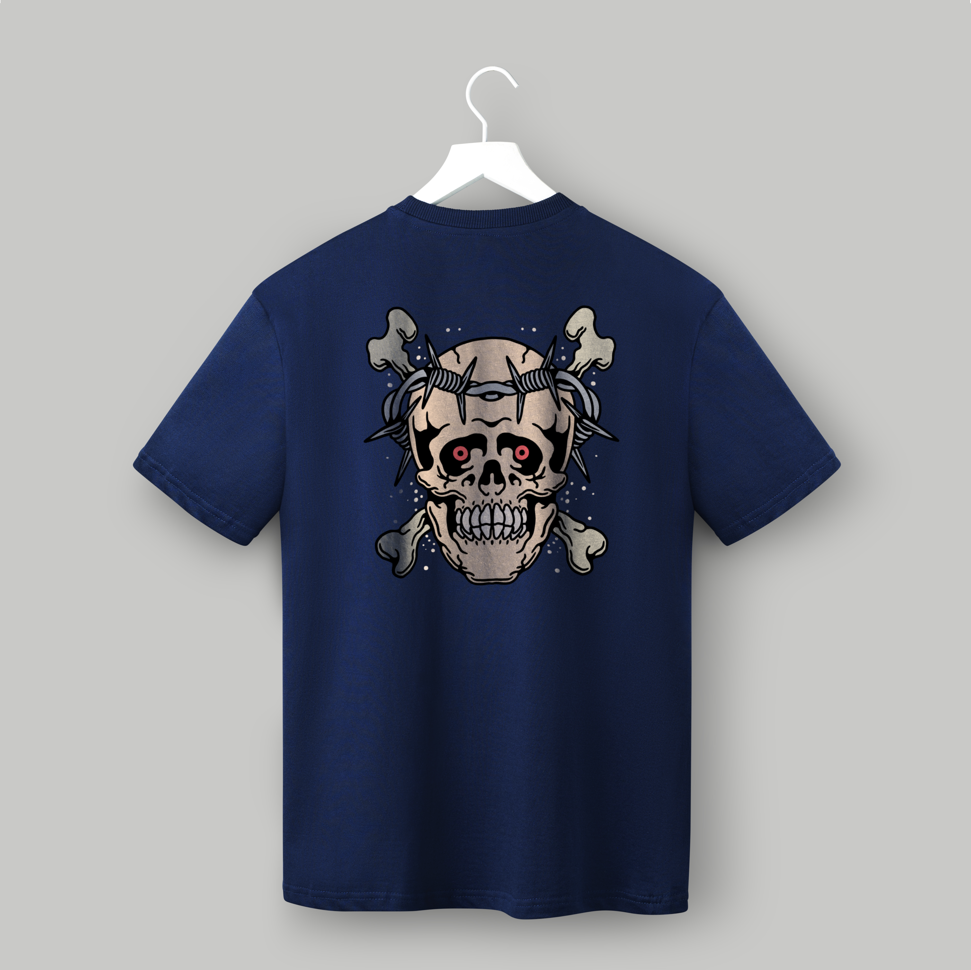 Barbed Wire Skull T-shirt