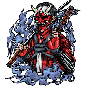 Hannya With Katana T-shirt