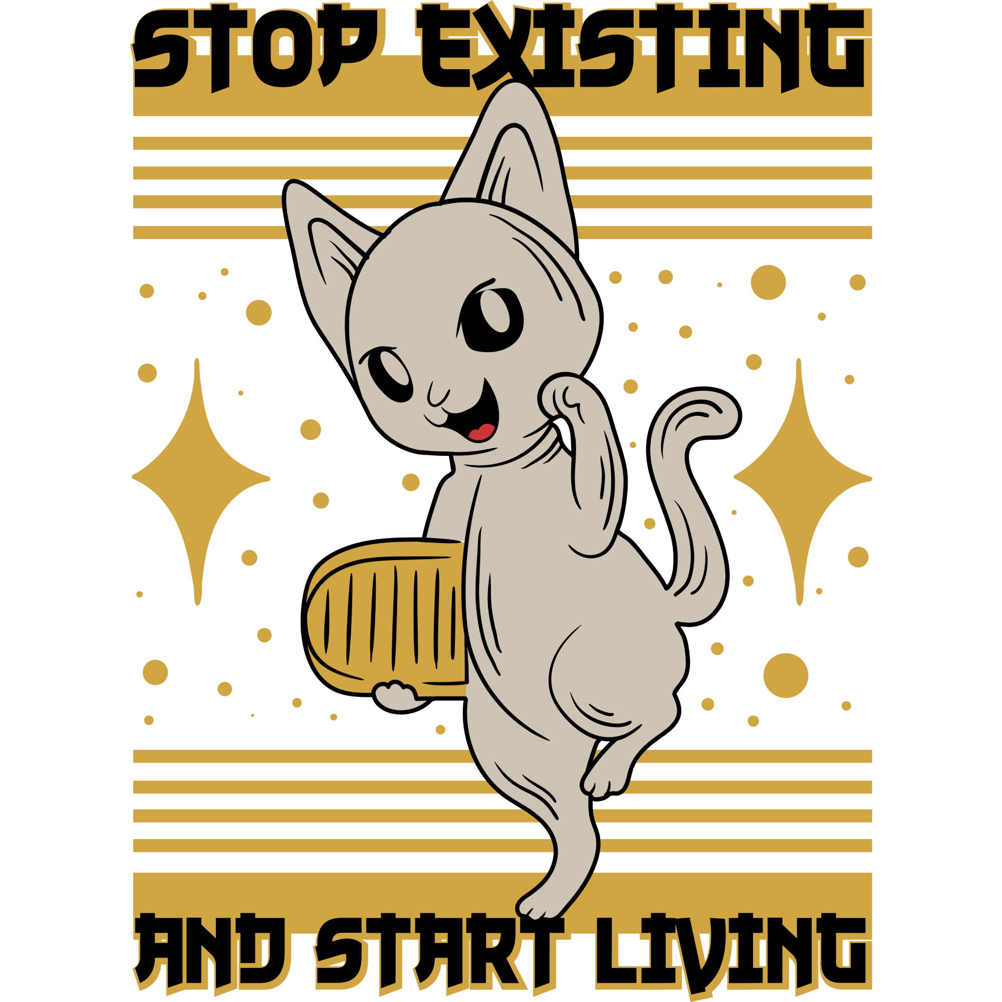 Stop Existing Start Living T-shirt