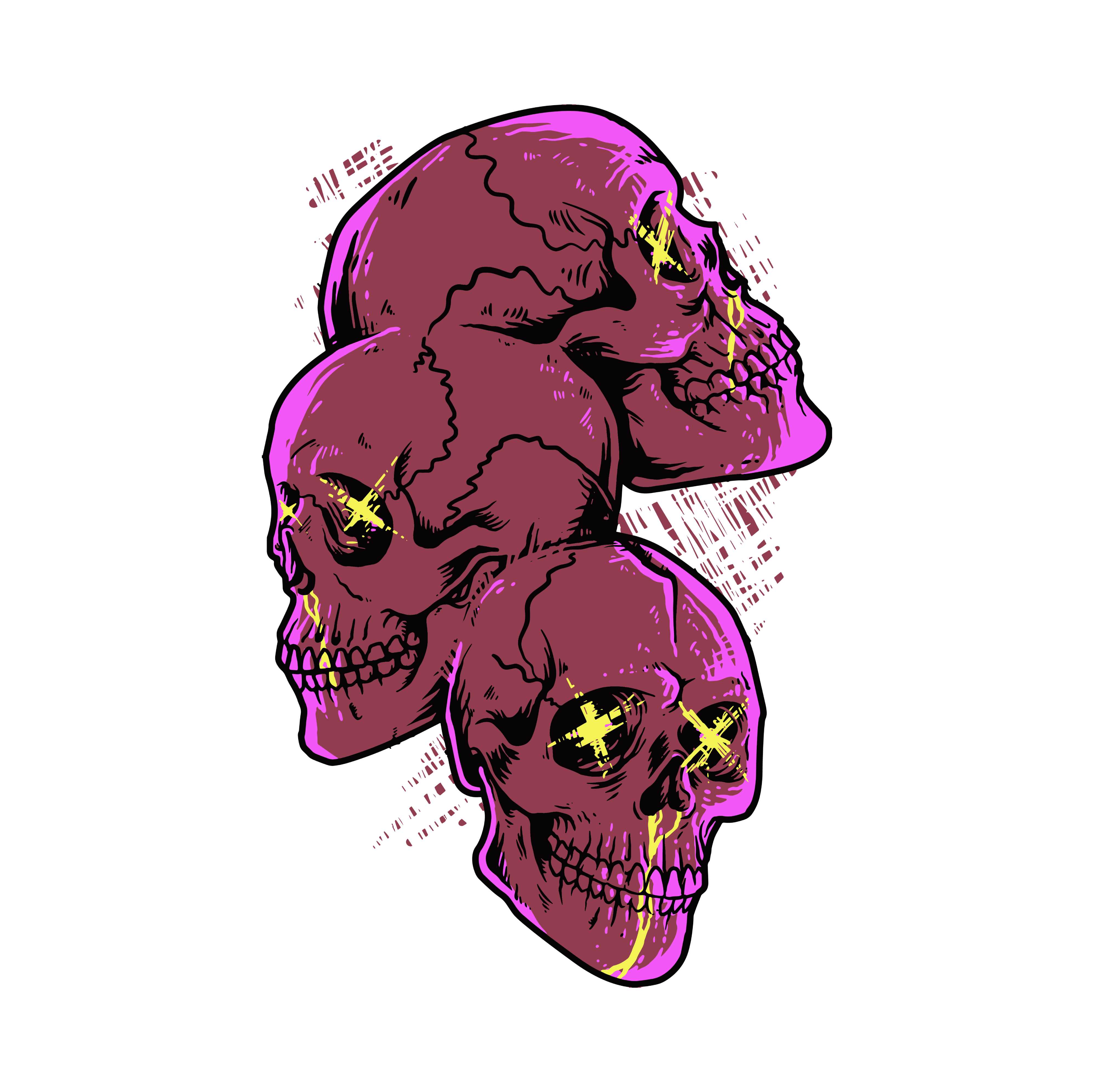 Three Skulls T-shirt