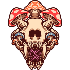 Tiger Skull Mushrooms T-shirt