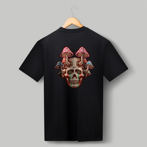 Trippy Skull Mushrooms T-shirt