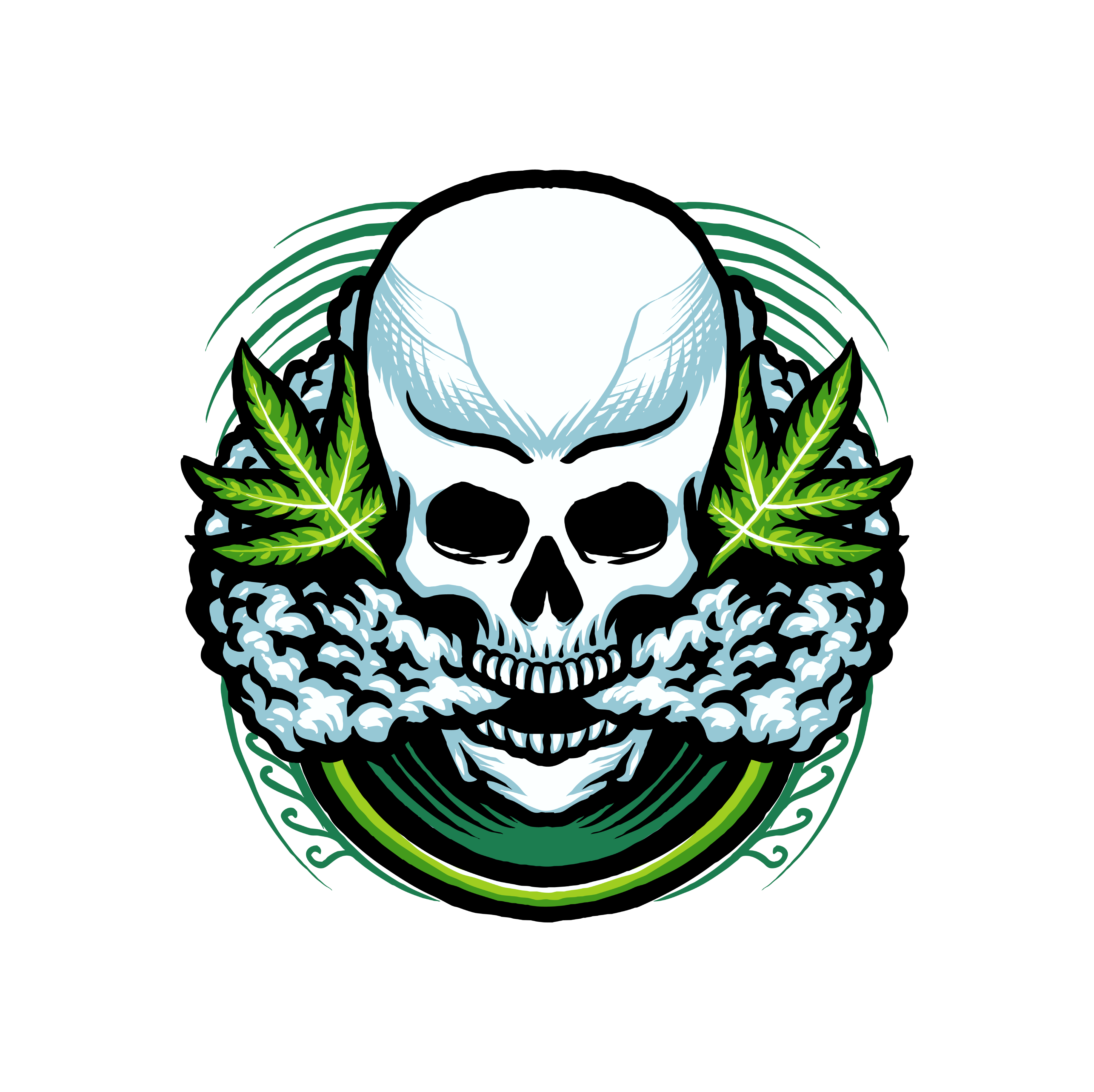 Smoking Skull T-shirt